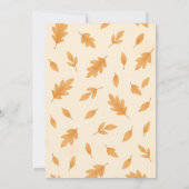 A little Pumpkin Baby Fall Baby Shower Kaart (Achterkant)