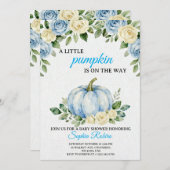 A Little Pumpkin” Baby Shower Invitation  Kaart (Voorkant / Achterkant)