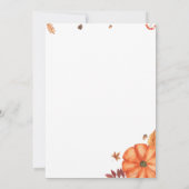 A Little Pumpkin Baby Shower Invitations Kaart (Achterkant)