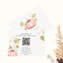 A Little Pumpkin Baby shower Website QR-code