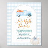 A Little Pumpkin Blue Truck Late Night Diapers Poster (Voorkant)