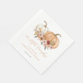 A Little Pumpkin Boho Floral Baby Shower Servet (Hoek)