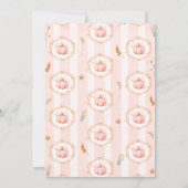 A Little Pumpkin Fall Autumn Floral Baby Shower Kaart (Achterkant)