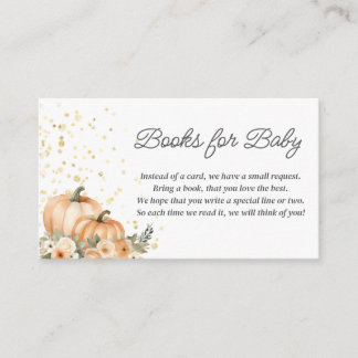 A Little Pumpkin Fall Baby Shower | Gender Neutral Informatiekaartje