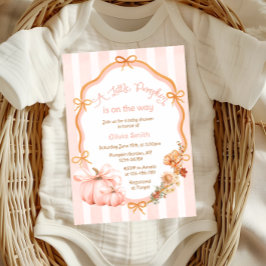 A Little Pumpkin Fall Baby Shower Kaart