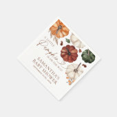 A Little Pumpkin Fall Baby Shower Servet (Hoek)