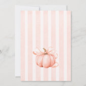 A Little Pumpkin Fall Floral Baby Shower Kaart (Achterkant)