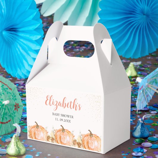 a Little Pumpkin is on her Way, Baby Shower Bedankdoosjes (Feest)