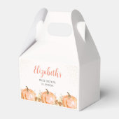 a Little Pumpkin is on her Way, Baby Shower Bedankdoosjes (Voorkant Zijde)