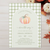 A Little Pumpkin is On The Way Autumn Baby Shower Kaart
