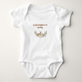 A Little Pumpkin is on the Way" Baby Bib Romper (Voorkant)