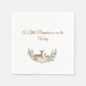 A Little Pumpkin is on the Way" Baby Bib Servet (Voorkant)