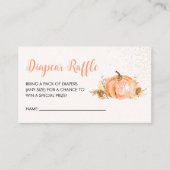 a Little Pumpkin is on the Way, Baby Shower Informatiekaartje (Voorkant)