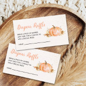 a Little Pumpkin is on the Way, Baby Shower Informatiekaartje