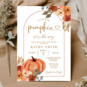 A little Pumpkin is on the way Baby Shower Kaart