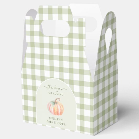 A Little Pumpkin is On The Way Fall Baby Shower Bedankdoosjes (Geopend)