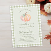 A Little Pumpkin is On The Way Fall Baby Shower Kaart