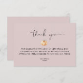A Little Pumpkin Is On The Way Fall Baby Thank You Bedankkaart (Voorkant / Achterkant)