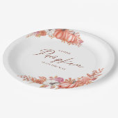 A Little Pumpkin Is On the Way Table Top Plaque Papieren Bordje (Gekanteld)