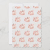 A Little Pumpkin is onderweg naar de babymeisjesdo Kaart (Achterkant)