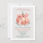 A Little Pumpkin is onderweg naar de babymeisjesdo Kaart (Voorkant)