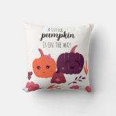A little pumpkin is the way Cute baby shower Kussen (Voorkant)