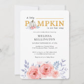 A Little Pumpkin on the Way Baby Shower Kaart (Voorkant)