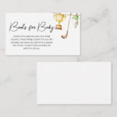 A Little Putter Golf Baby shower Boeken voor Baby Informatiekaartje (Voorkant / Achterkant)