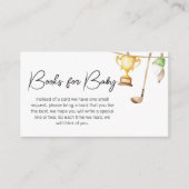 A Little Putter Golf Baby shower Boeken voor Baby Informatiekaartje (Voorkant)