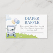 A Little Putter Golf Baby Shower Diaper Raffle Informatiekaartje (Voorkant)