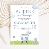 A Little Putter Golf Baby Shower Kaart