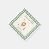 A Little Putter Golf Baby Shower Preppy Argyle Servet (Hoek)