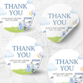 A Little Putter Golf Baby Shower Ronde Sticker