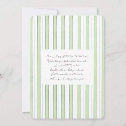 A Little Putter is op weg naar het Baby shower Kaart (Achterkant)