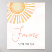 A Little Ray of Sunshine Baby shower Favors Poster (Voorkant)