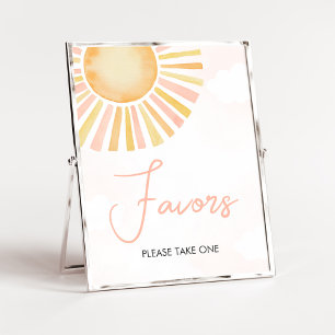A Little Ray of Sunshine Baby shower Favors Poster