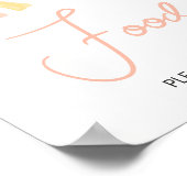 A Little Ray of Sunshine Baby shower Food Poster (Hoek)