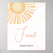 A Little Ray of Sunshine Baby shower Food Poster (Voorkant)