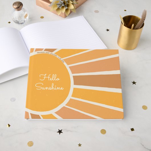 A Little ray of Sunshine Baby Shower Gastenboek (Voorkant open)