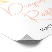 A Little Ray of Sunshine Baby shower Luier Raffle Poster (Hoek)