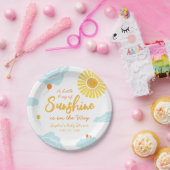 A Little Ray of Sunshine Baby shower Papieren Bord (Feest)