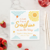 A Little Ray of Sunshine Baby shower servetten (Insitu)