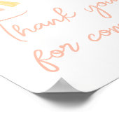 A Little Ray of Sunshine Bedankt voor uw komst Poster (Hoek)