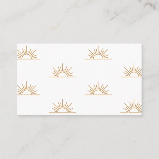 A Little Ray of Sunshine Boho luierverloting Informatiekaartje (Achterkant)