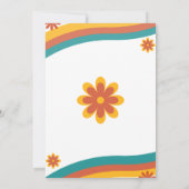 A Little Ray of Sunshine Boho Retro Baby shower Kaart (Achterkant)