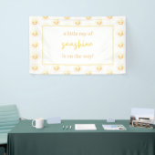 A Little Ray of Sunshine is op de weg Baby shower Spandoek (Beurs)