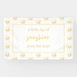 A Little Ray of Sunshine is op de weg Baby shower Spandoek