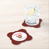 A Little Reindeer Is On The Way Kartonnen Onderzetters (Insitu)