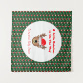 A Little Reindeer Is On The Way Wandkleed (Voorkant (horizontaal))