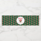 A Little Reindeer Is On The Way Waterfles Etiket (Enkel label)